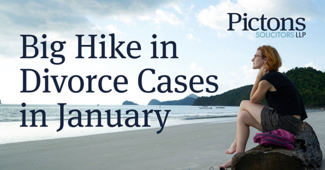 Big Hike in Divorce Cases in January